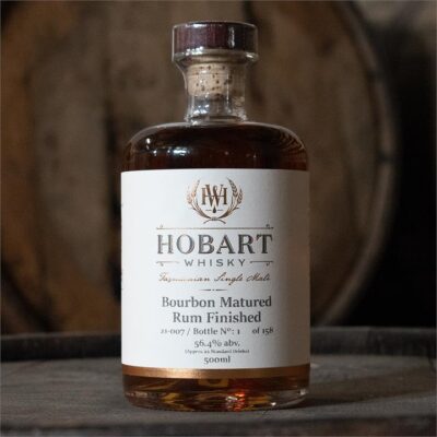Hobart Whisky Bourbon Matured Rum Finished Single Malt Whisky 500ml (Batch 21-007)