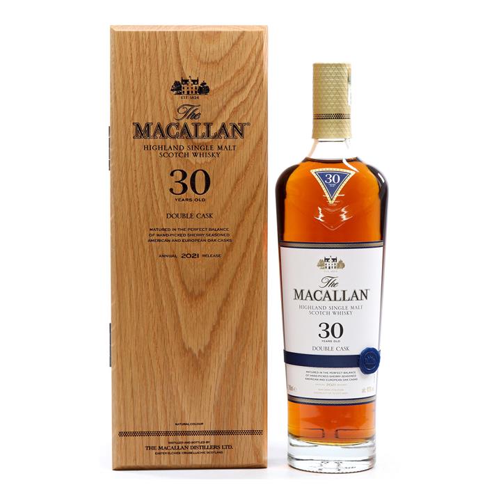 The Macallan Double Cask 30 Year Old Single Malt Scotch Whisky 700ml (2021 Release) Booze Buddie The Macallan Double Cask 30 Year Old Single Malt Scotch Whisky 700ml (2021 Release)