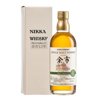 Nikka Yoichi 12 Years Old Peaty and Salty Cask Strength Single Malt Japanese Whisky 180ml