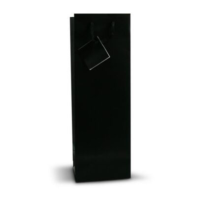 Single Bottle Gift Bag – Black Booze Buddie Single Bottle Gift Bag - Black