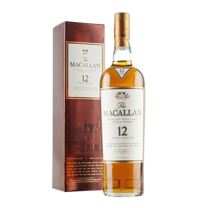 The Macallan 12 Year Old Sherry Matured Single Malt Scotch Whisky 750ml Booze Buddie The Macallan 12 Year Old Sherry Matured Single Malt Scotch Whisky 750ml