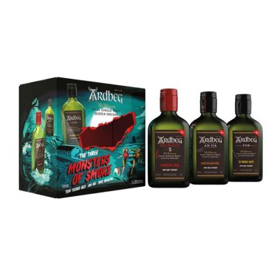 Ardbeg Monsters of Smoke Limited Edition Single Malt Scotch Whisky Tasting Pack (3x200ml)