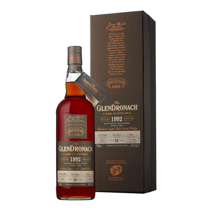 Glendronach 1992 Single Cask #5896 26 Year Old Cask Strength Single Malt Scotch Whisky 700ml
