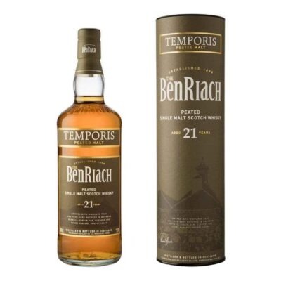 Benriach Temporis 21 Year Old Peated Single Malt Scotch Whisky 700ml Booze Buddie Benriach Temporis 21 Year Old Peated Single Malt Scotch Whisky 700ml