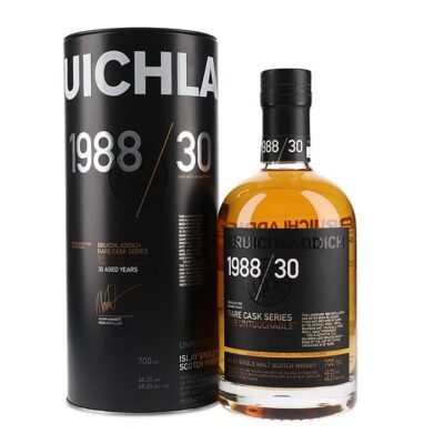 Bruichladdich Rare Cask Series The Untouchable 1988 30 Year Old Unpeated Single Malt Scotch Whisky 700ml Booze Buddie Bruichladdich Rare Cask Series The Untouchable 1988 30 Year Old Unpeated Single Malt Scotch Whisky 700ml