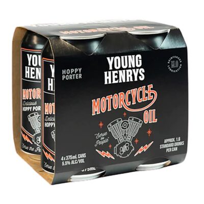 Young Henrys Motorcycle Oil Porter (4 Pack) Booze Buddie Young Henrys Motorcycle Oil Porter (4 Pack)