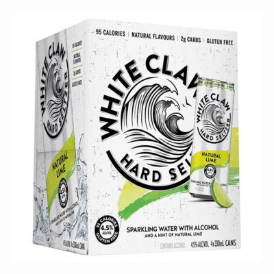 White Claw Hard Seltzer Natural Lime (4 Pack) Booze Buddie White Claw Hard Seltzer Natural Lime (4 Pack)