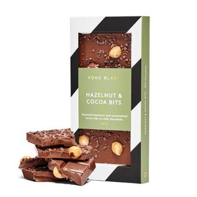 Koko Black Hazelnut & Cocoa Bits Milk Chocolate Block