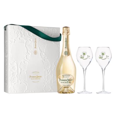 Perrier-Jouet Blanc de Blanc NV + 2 Glasses Set Booze Buddie Perrier-Jouet Blanc de Blanc NV + 2 Glasses Set