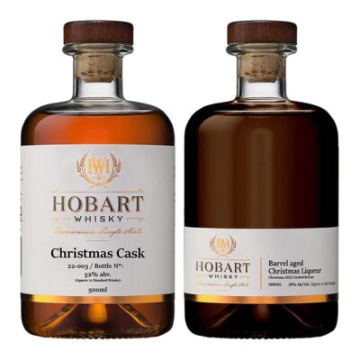 Hobart Whisky Christmas Cask Single Malt & Barrel Aged Whisky Liqueur Gift Pack