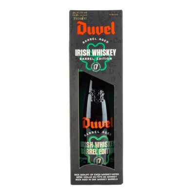 Duvel Barrel Aged Batch 7 Irish Whiskey Edition 750ml Bottle and Tasting Glass