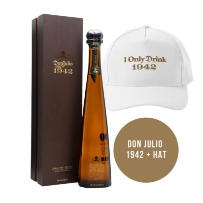 Don Julio 1942 Añejo Tequila 750ml + 1942 Baseball Cap Booze Buddie Don Julio 1942 Añejo Tequila 750ml + 1942 Baseball Cap