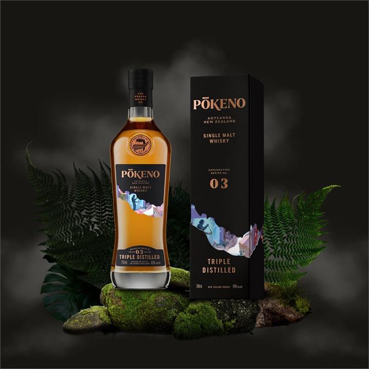 Pōkeno New Zealand Triple Distilled Single Malt Whisky 700ml