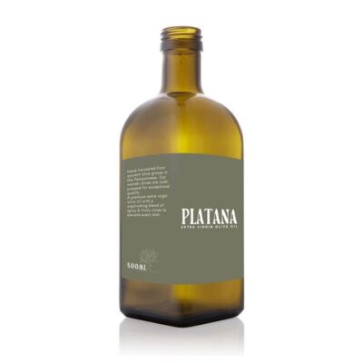 Platana Extra Virgin Olive Oil 500ml (Olive Bottle)