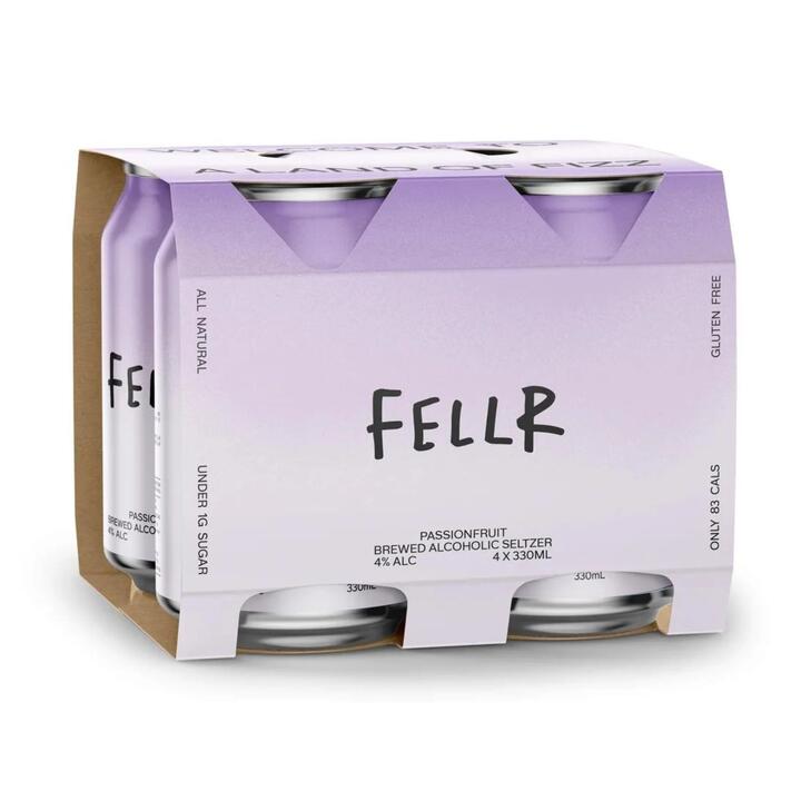 Fellr Passionfruit Seltzer (4 Pack)