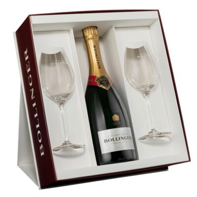 Bollinger Special Cuvee Brut NV + 2 Elizabeth Glasses Gift Set