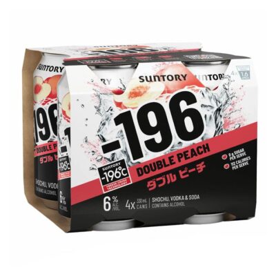 Suntory -196 Double Peach (4 Pack)