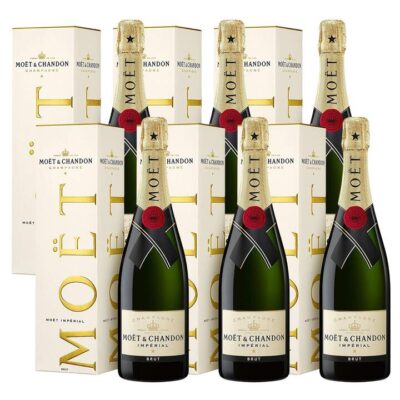 Moet & Chandon Imperial Brut NV, Gift Boxed (6 Bottles) Booze Buddie Moet & Chandon Imperial Brut NV, Gift Boxed (6 Bottles)