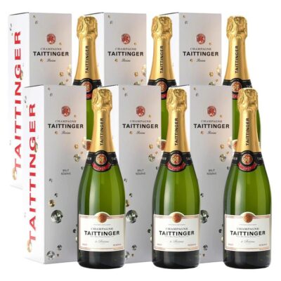 Taittinger Brut Reserve Champagne NV (6 Bottles) Booze Buddie Taittinger Brut Reserve Champagne NV (6 Bottles)