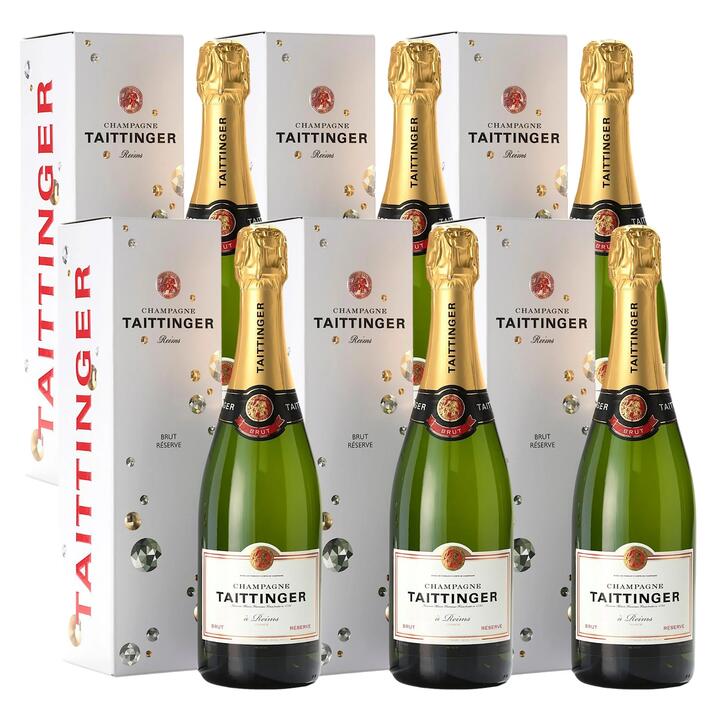 Taittinger Brut Reserve Champagne NV (6 Bottles)