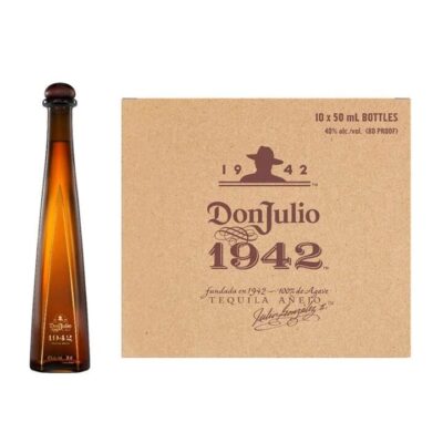 Don Julio 1942 Añejo Tequila 50ml 10 Pack Booze Buddie Don Julio 1942 Añejo Tequila 50ml 10 Pack