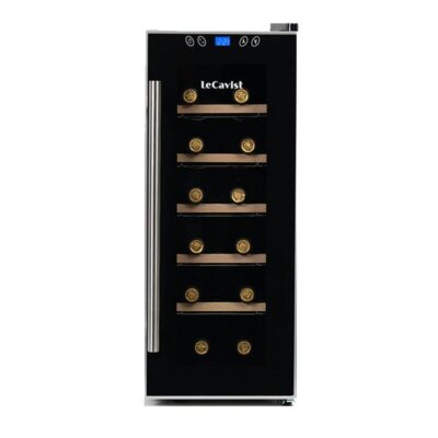 LECAVIST 12 Bottle Wine Cabinet Single Zone LCCV12B Booze Buddie LECAVIST 12 Bottle Wine Cabinet Single Zone LCCV12B