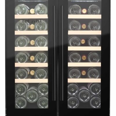 LECAVIST 40 Bottle Wine Cabinet Dual Zone LJ40VN2Z2DBU Booze Buddie LECAVIST 40 Bottle Wine Cabinet Dual Zone LJ40VN2Z2DBU