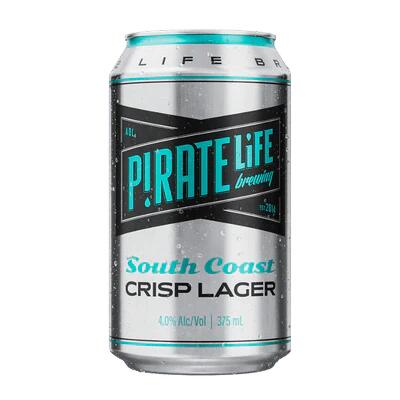 Pirate Life South Coast Crisp Lager 375ml Can Booze Buddie Pirate Life South Coast Crisp Lager 375ml Can