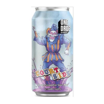 One Drop Courtside Smoothie Cream Sour Ale 440ml Can