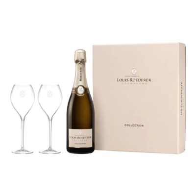 Louis Roederer Collection 246 NV + 2 Champagne Flutes