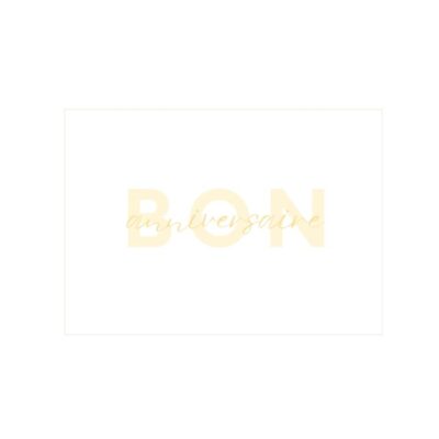 Bon Anniversaire Gift Card