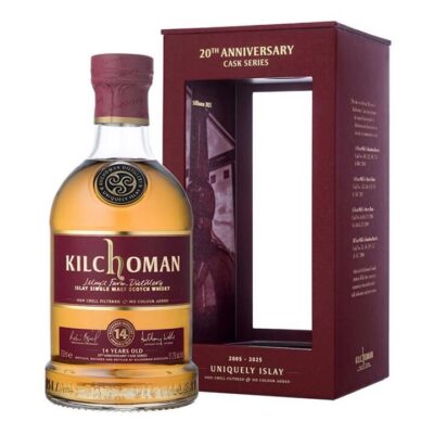 Kilchoman 20th Anniversary 14 Year Old Bourbon Cask Single Malt Scotch Whisky 700ml Booze Buddie Kilchoman 20th Anniversary 14 Year Old Bourbon Cask Single Malt Scotch Whisky 700ml