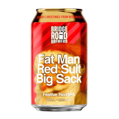 Bridge Road Fat Man Red Suit Big Sack Festive Red IPA 355ml Can
