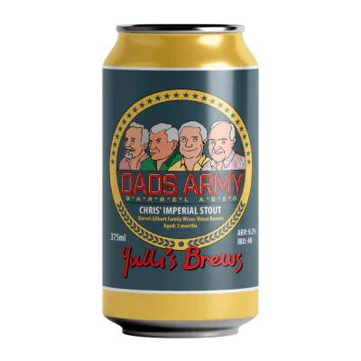 Yullis Dads Army Barrel Aged Imperial Stout 2025 375ml Can Booze Buddie Yullis Dads Army Barrel Aged Imperial Stout 2025 375ml Can
