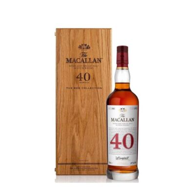 The Macallan Red Collection 40 Years Old Single Malt Scotch Whisky 700ml Booze Buddie The Macallan Red Collection 40 Years Old Single Malt Scotch Whisky 700ml