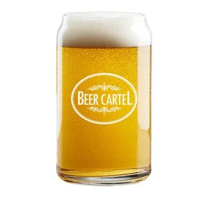 Beer Cartel CAN Glass Booze Buddie Beer Cartel CAN Glass